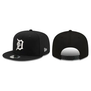 NEW ERA - MLB Baseball Hat - Detroit Tigers 9FIFTY Snapback Cap - Black